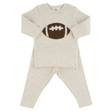 Chocolate Football Baby Rib 2pc Set