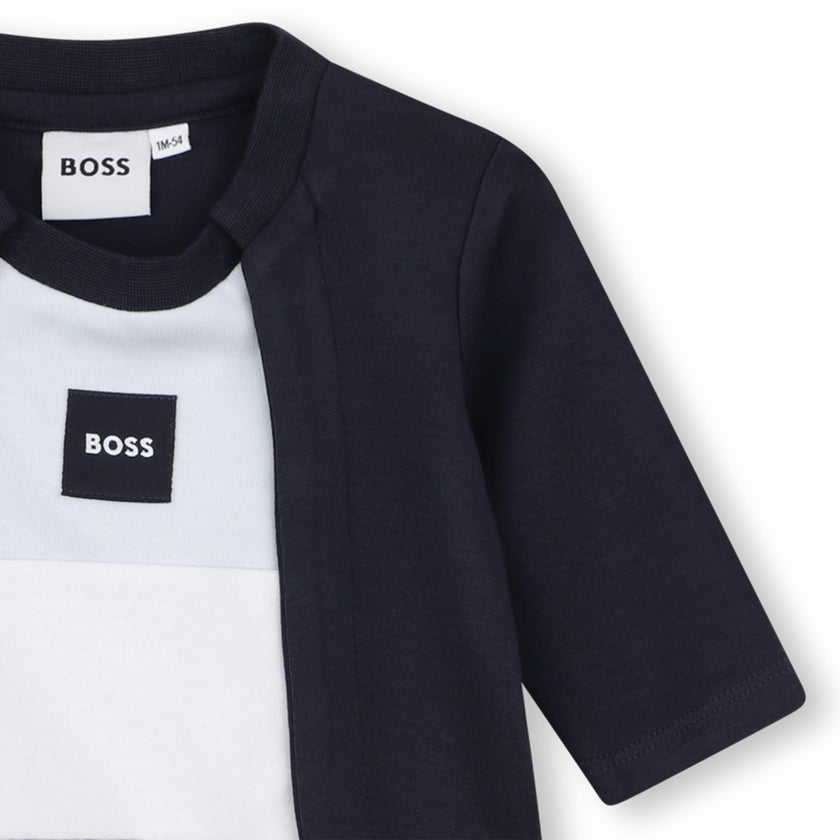 Navy Logo Baby Pyjama Set