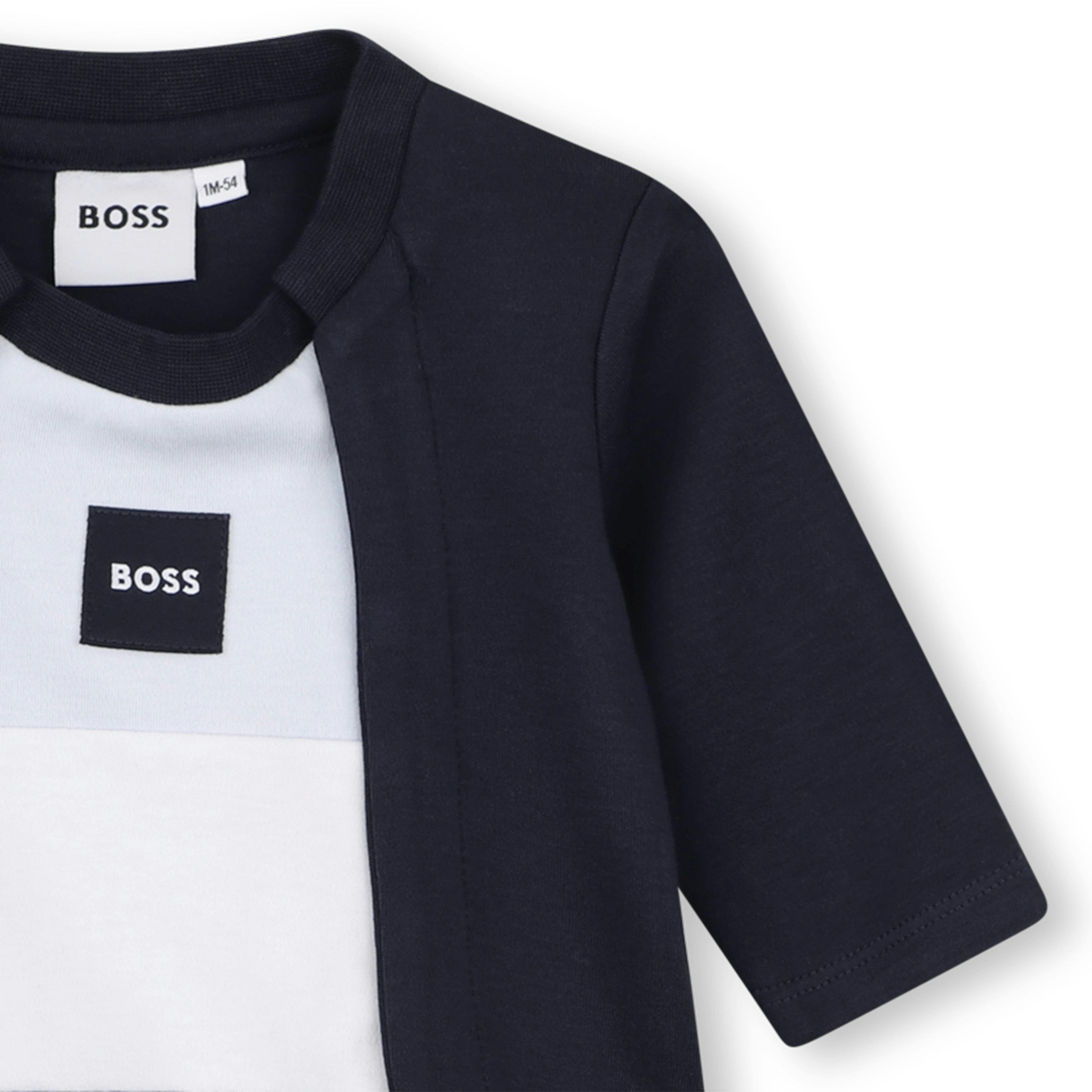 Navy Logo Baby Pyjama Set