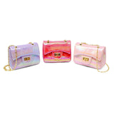 Shiny Dotted Heart Classic Handbag