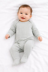 Variegated Rib Lap Tee Footie Pajama