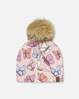 Stretch Jersey Hat With Pompom