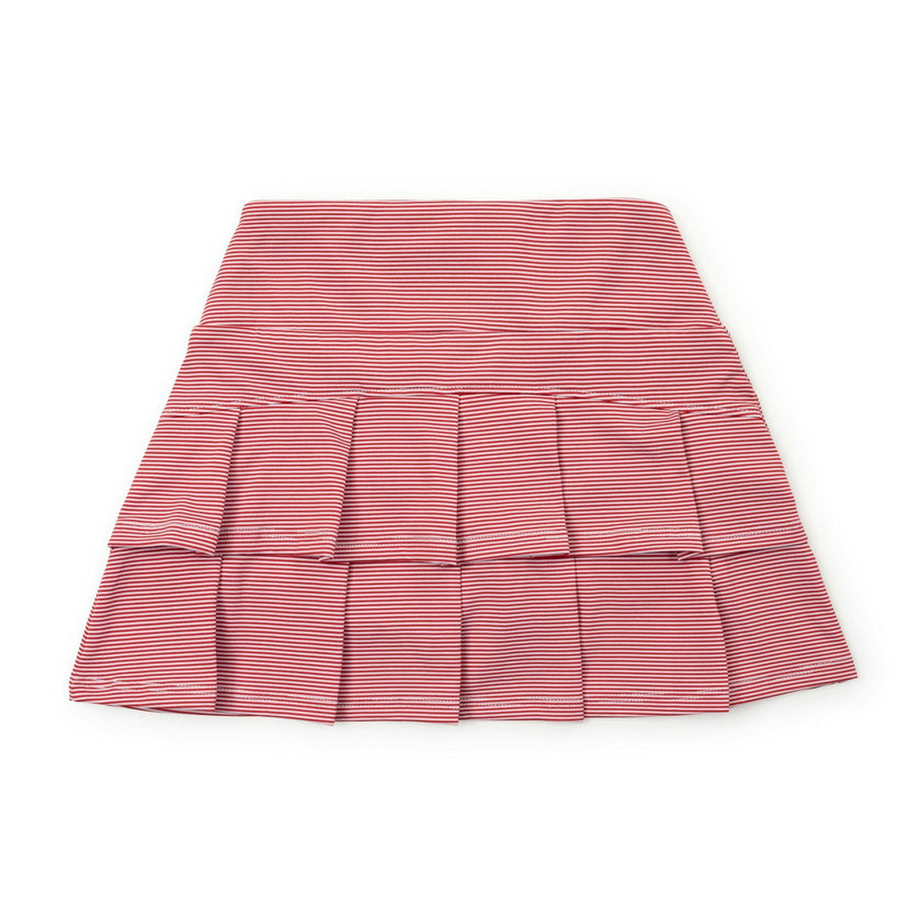 Margot Girls' Performance Skirt by LH Sport Red Stripes