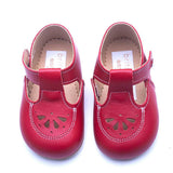 Robin British Pre-Walker Baby Shoes - Pillar Box Red