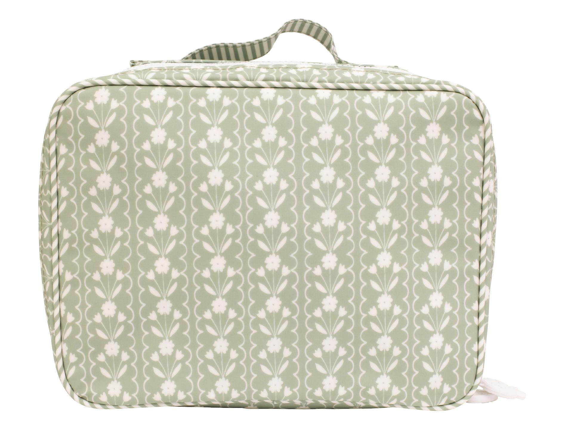 The Lunchbox in Sage Floral