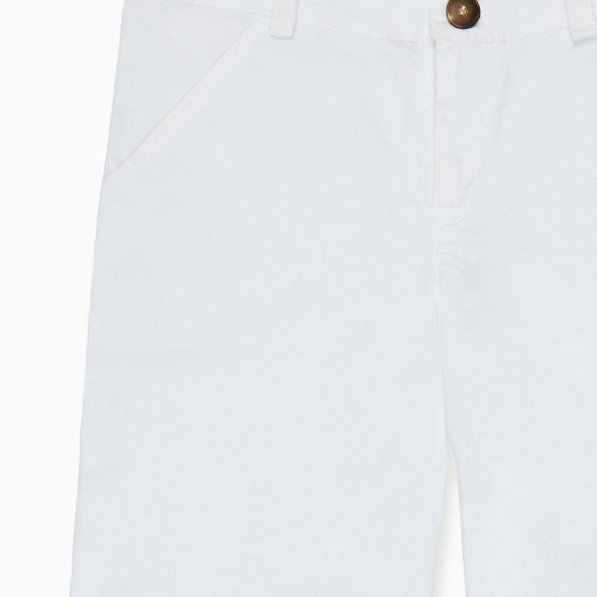 Nicky Hilton x La Coqueta White Conrad Boy Chino Shorts