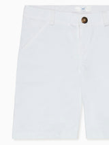 Nicky Hilton x La Coqueta White Conrad Boy Chino Shorts