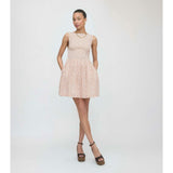 The Cosima Mini Nap Dress - Ivory Geo Ditsy