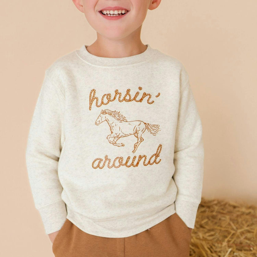 Horsin' Around Western Sweatshirt