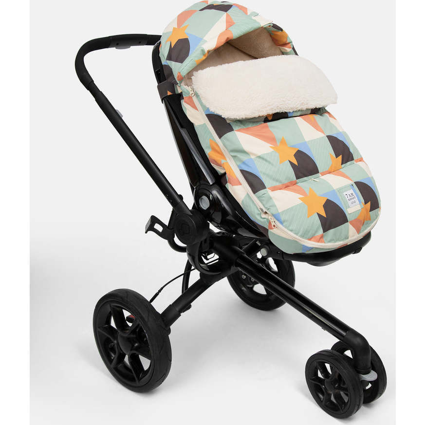 BenjiPOD Print Zipped Footmuff, Multi