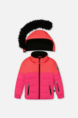 Two Piece Play Snowsuit Bright Pink