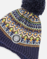 Lined Peruvian Knit Hat with Pompom
