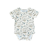 Baby Short Sleeve Bodysuit Retro America