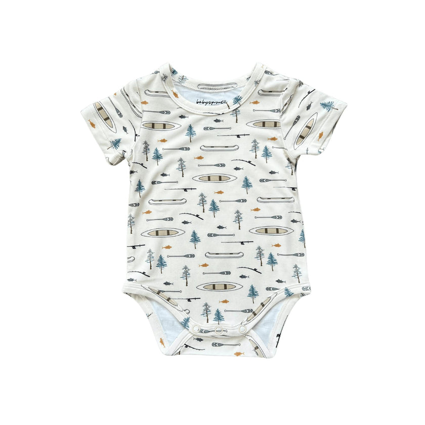 Baby Short Sleeve Bodysuit Retro America
