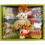 First Library: Four Seasons W/ 4 Die-Cut Board Books & Finger Puppets