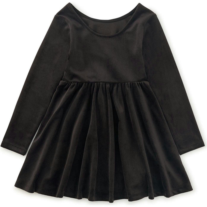 Velour Ballet Dress, Black
