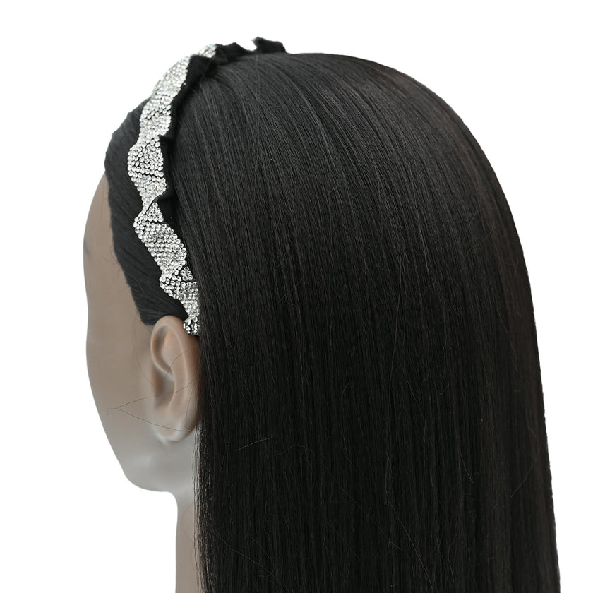 Multicolored Scrunched Rhinestone Headband