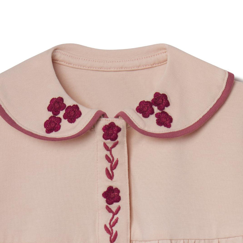 Collier Dress in Blushing Pink