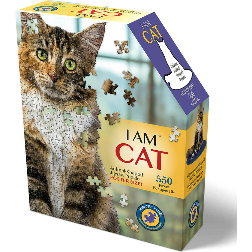 Madd Capp: I Am - 550 Piece Puzzle - Feline Shaped Animal Jigsaw