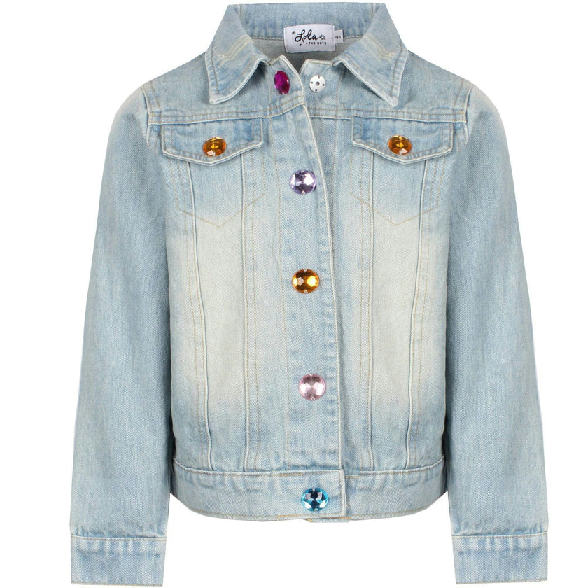 Happy Rainbow Denim Jacket