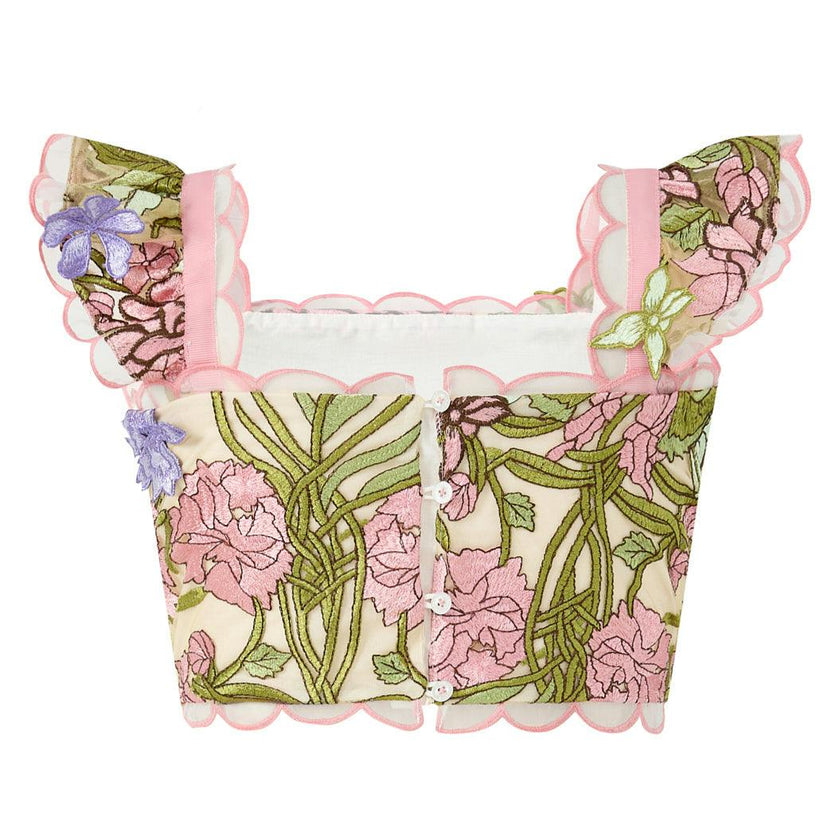 Bonnie Sleeve Embroidered Top