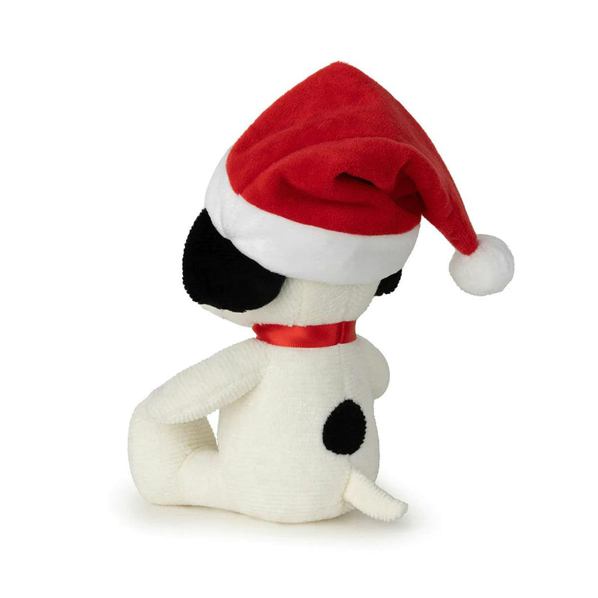 Plush PEANUTS SNOOPY Sitting WITH CHRISTMAS HAT 7"