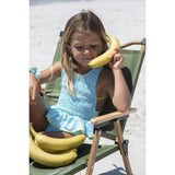 Water garden smocked swimsuit