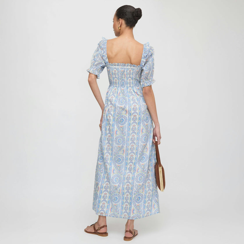 The Scarlett Nap Dress - Blue Corsica Paisley