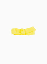 Small Bow Hair Clip in Lemon