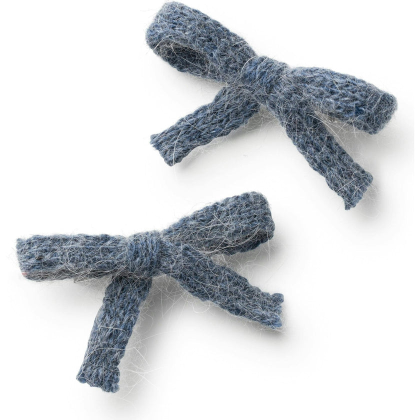 Avery Ribbed Knit Double Clip Set