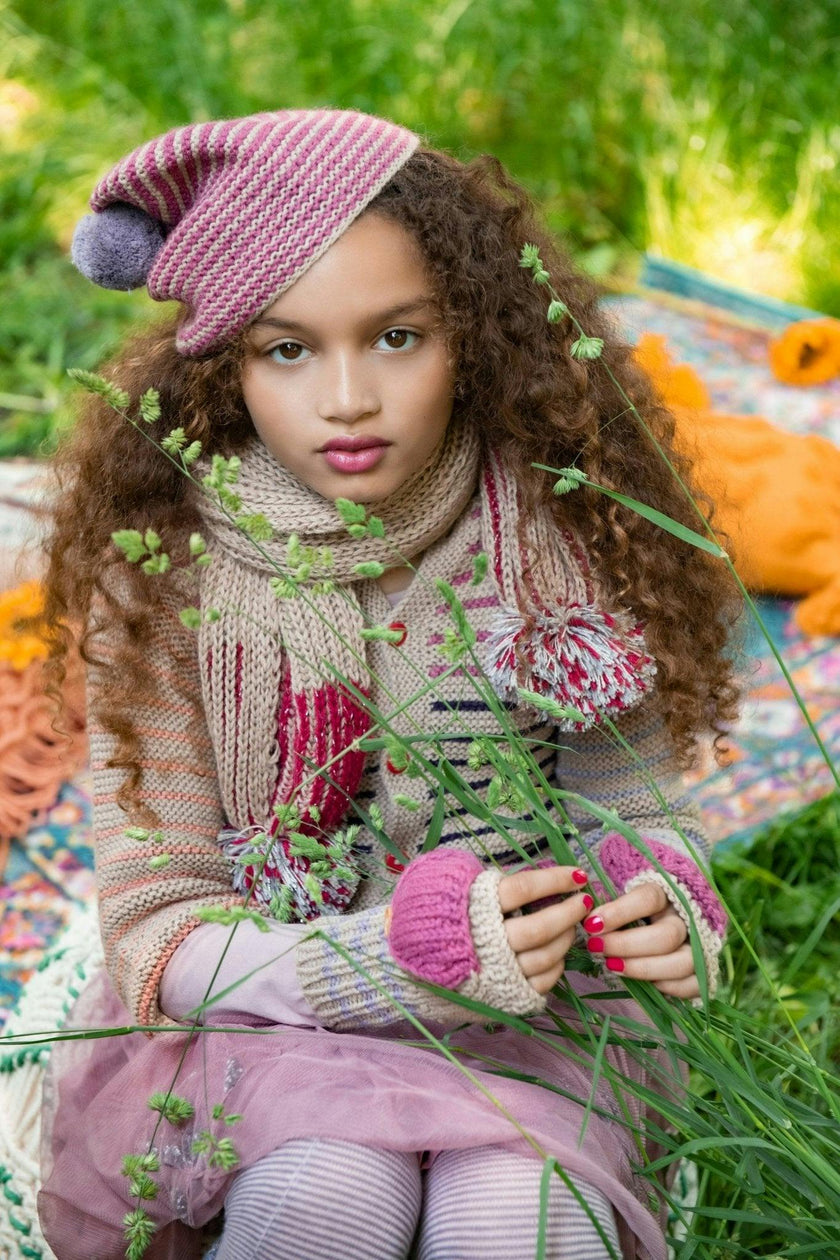 Kids Fingerless Fold-Over Mittens