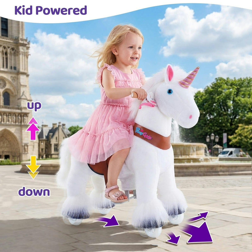 Model U® Unicorn Ride-On Toy Age 4–7 – White