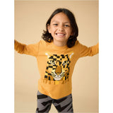 Bojagi Leopard Graphic Tee, Orange