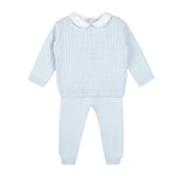 Boys Peter Pan Cable Knit Set Blue