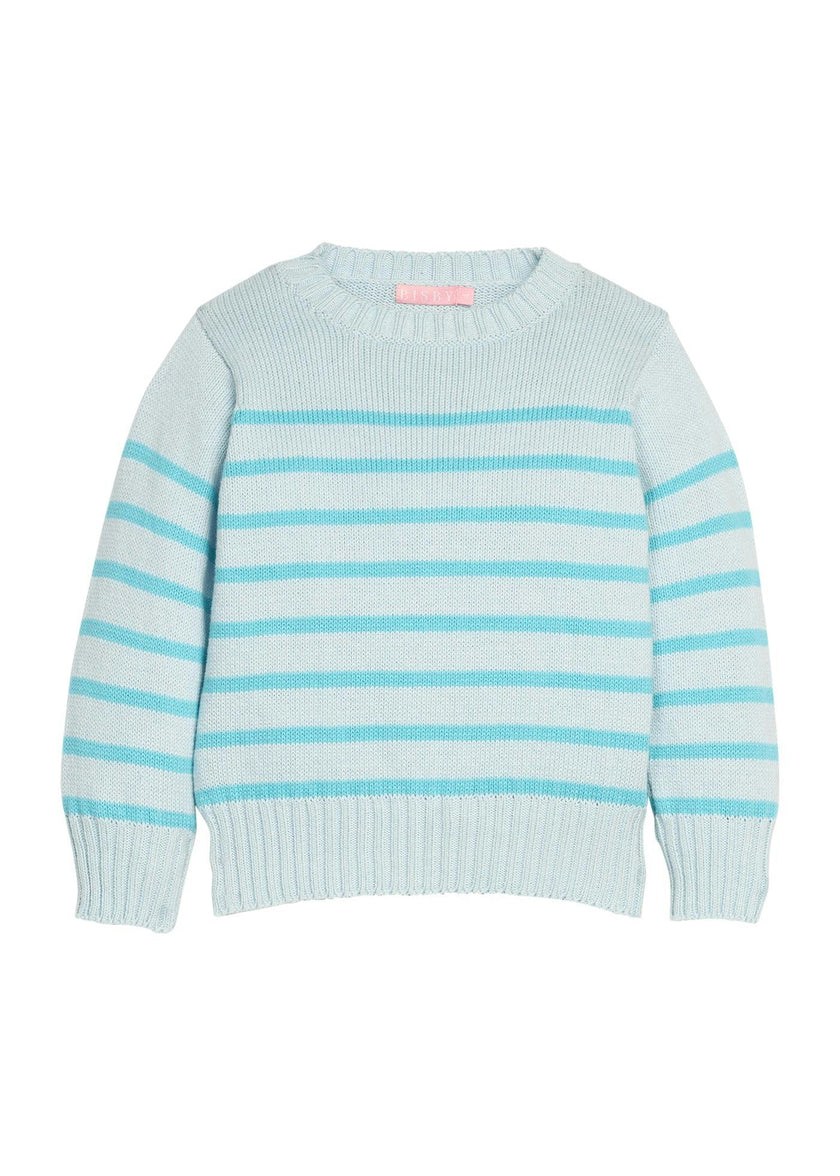 Striped Sweater - Aqua