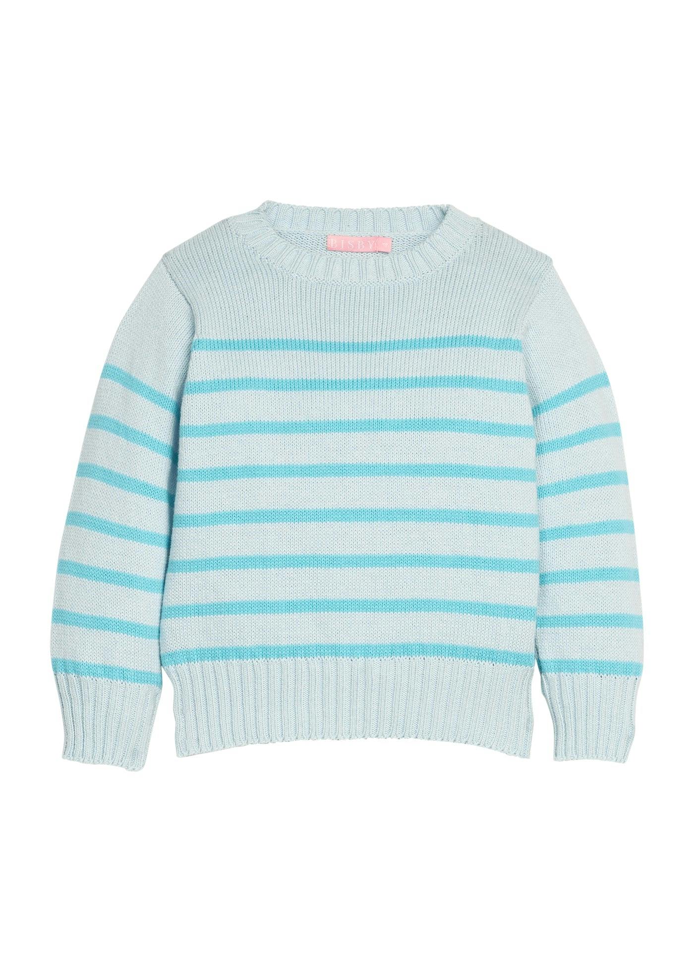 Striped Sweater - Aqua