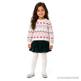 Girls (4-6X) Sweater & Skirt Set | Holiday Fair Isle
