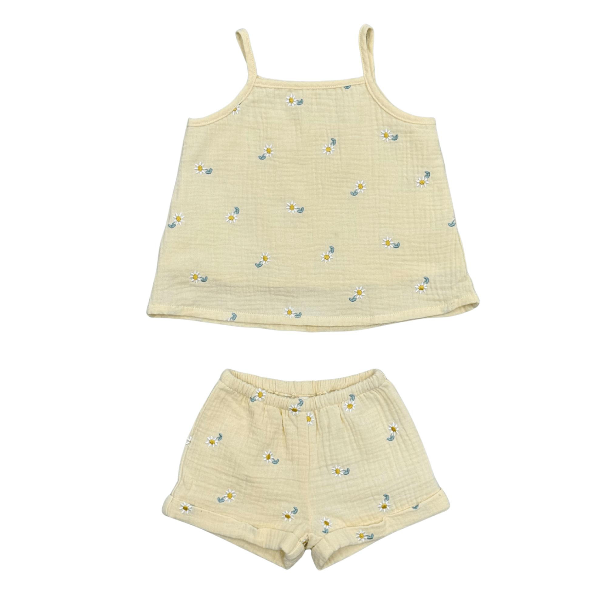 Girl's Gauze Tank & Short Set