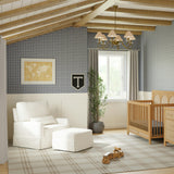 Namesake Crawford Pillowback Chair and a Half Comfort Swivel Glider