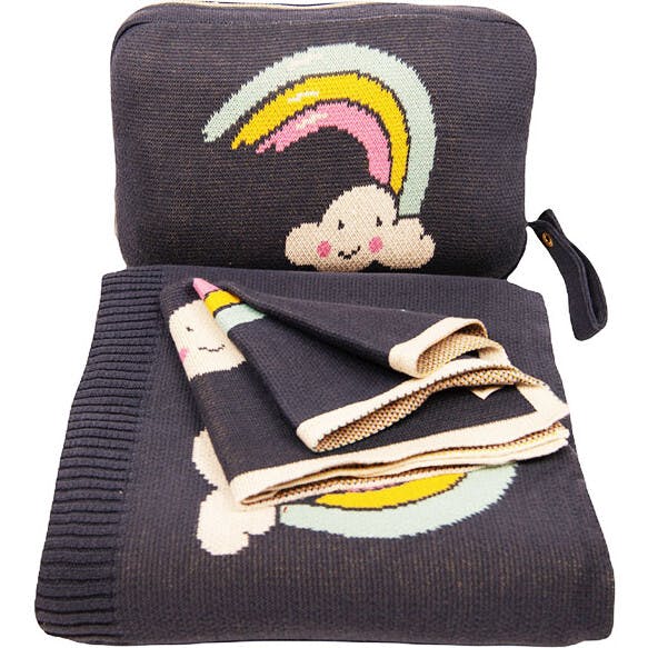 Rainbow Smiles Baby Blanket Set