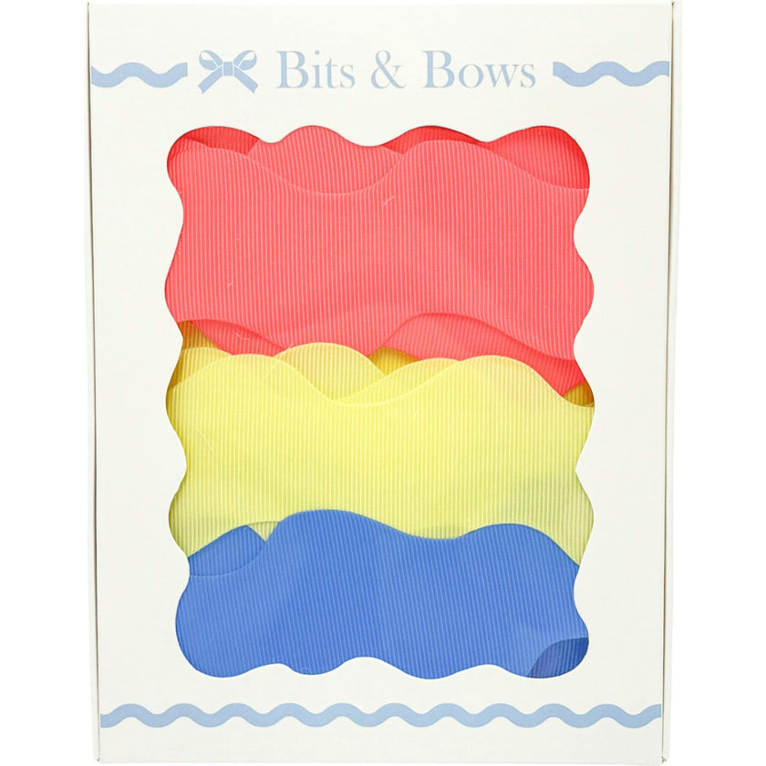 Scalloped Ribbon Set, Sun Sand Sea