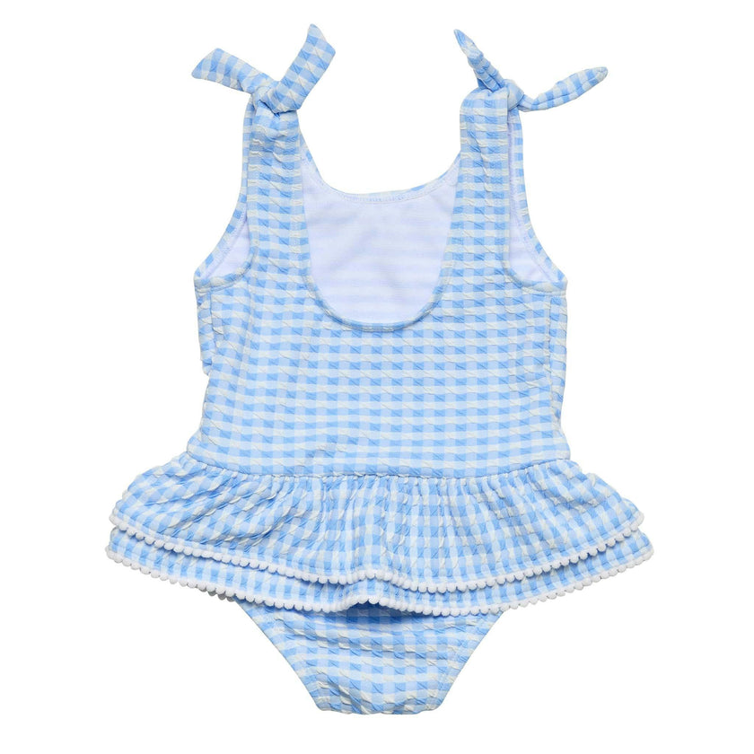 Seaside Gingham Skirt Swimsuit