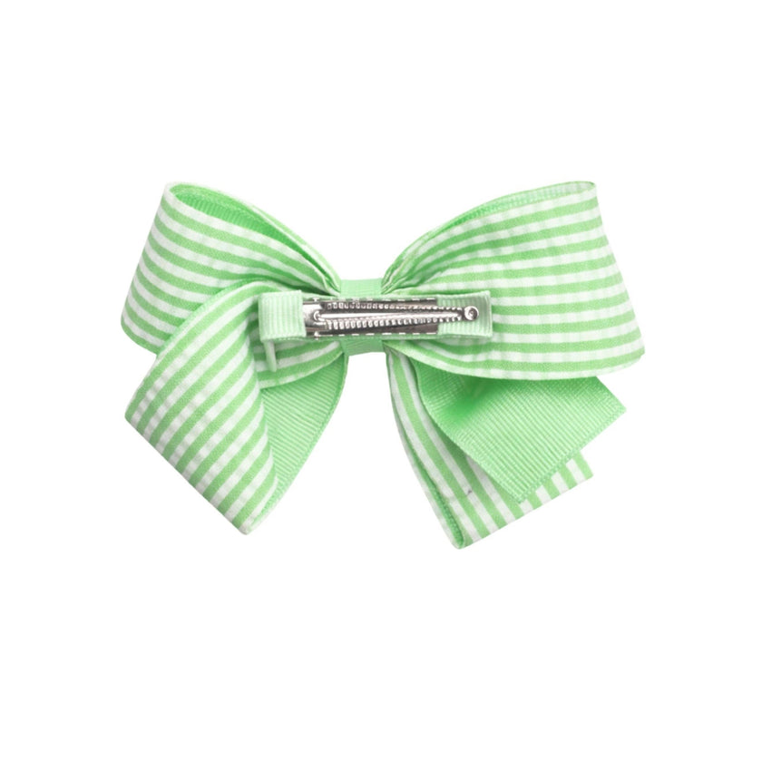Golf Ball Seersucker Hair Bow