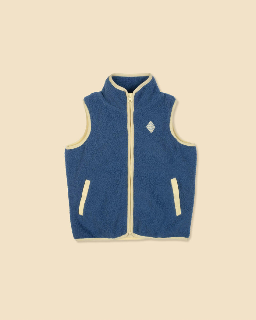 Polar Fleece Vest in Blue Note