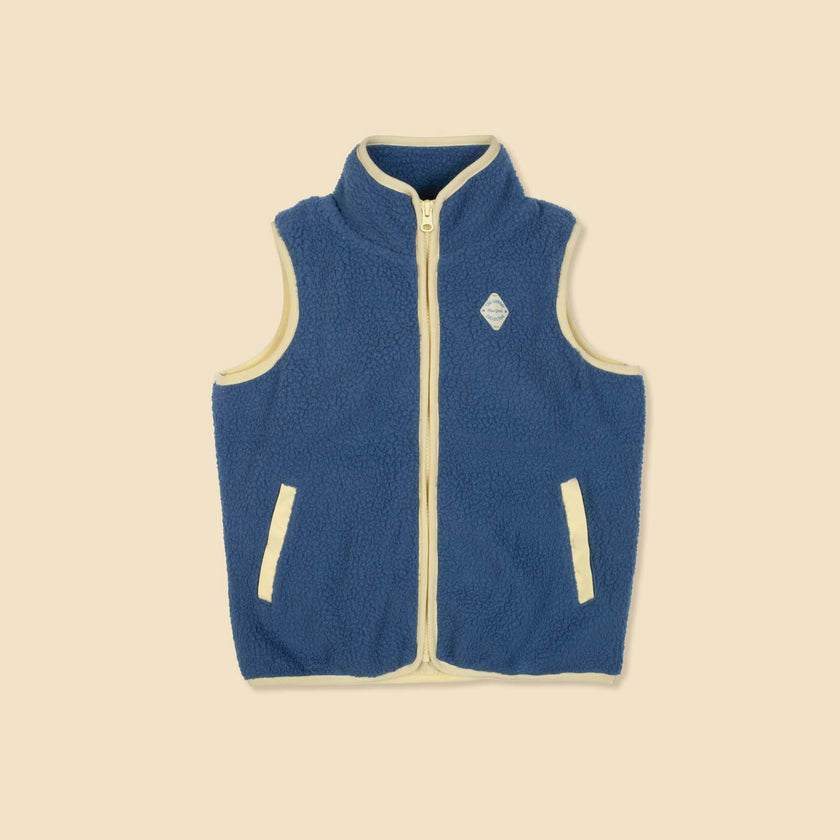 Polar Fleece Vest in Blue Note