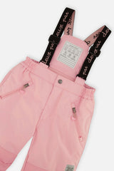 Two Piece Play Snowsuit Pink Minit Flower Print With Pink Pants