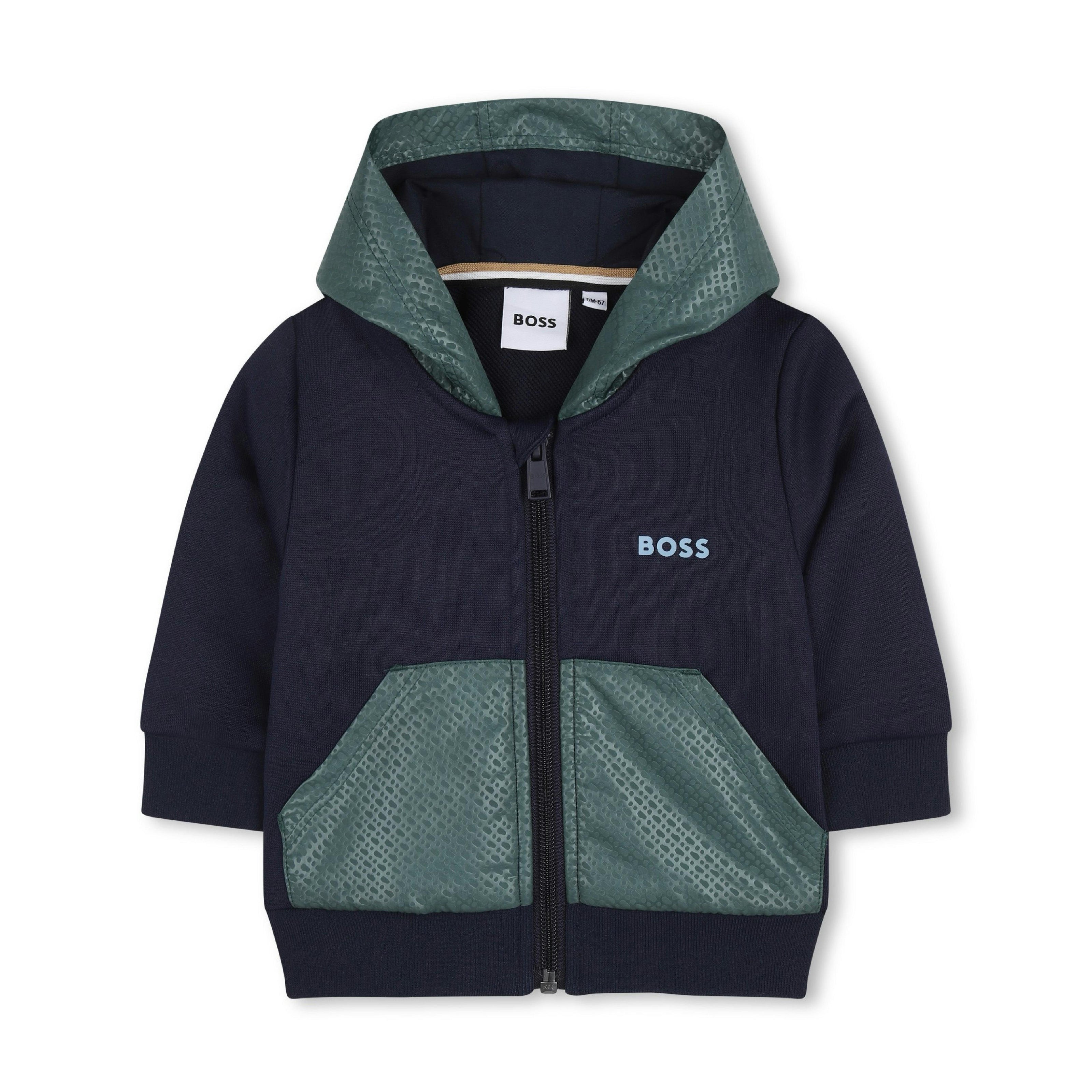 Dark Navy & Green Panel Tracksuit