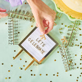 Lovely Little Letterboard Customizable Gold Cake Topper