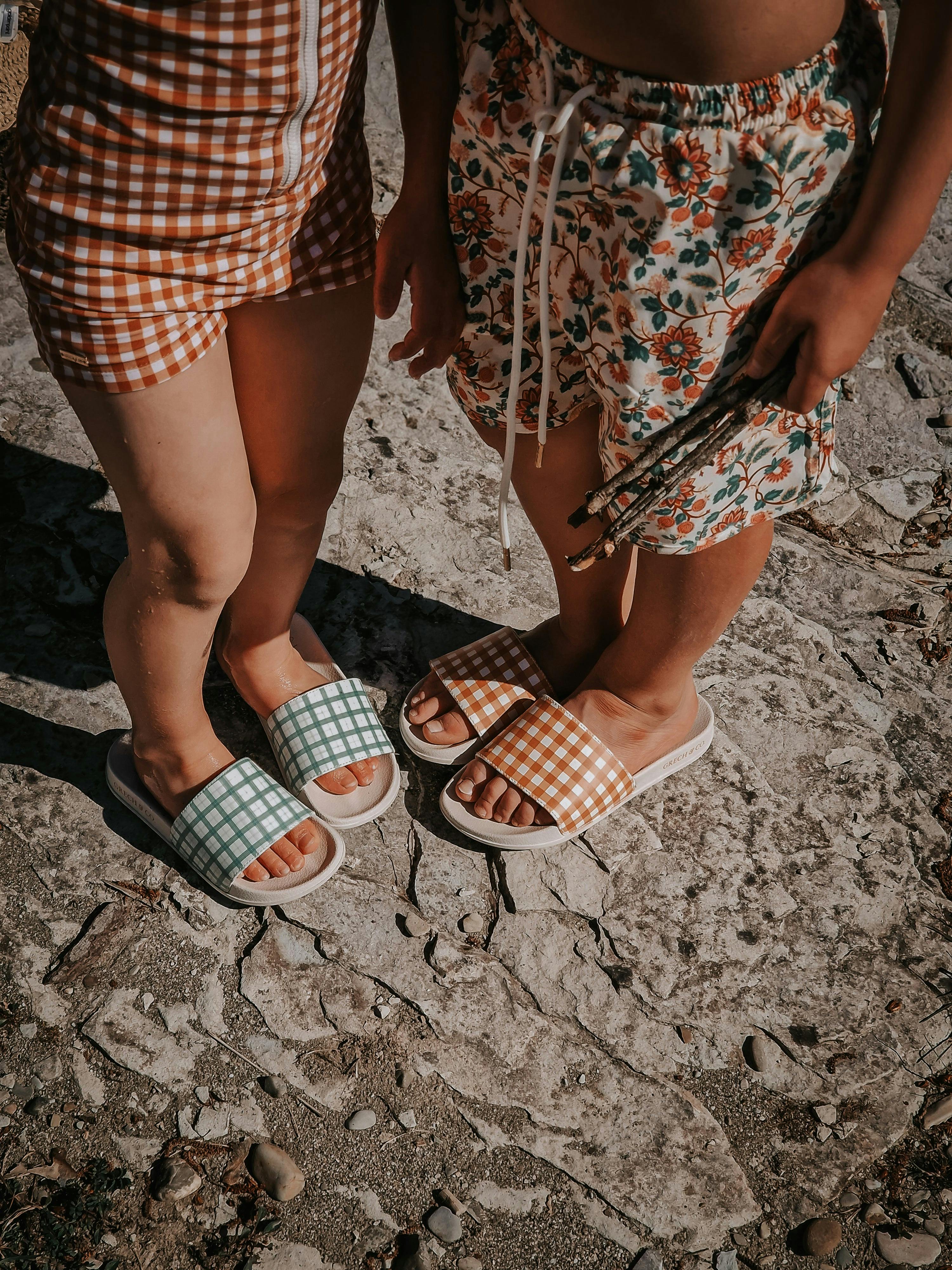 Slide Sandal | Patterns - Sienna Gingham