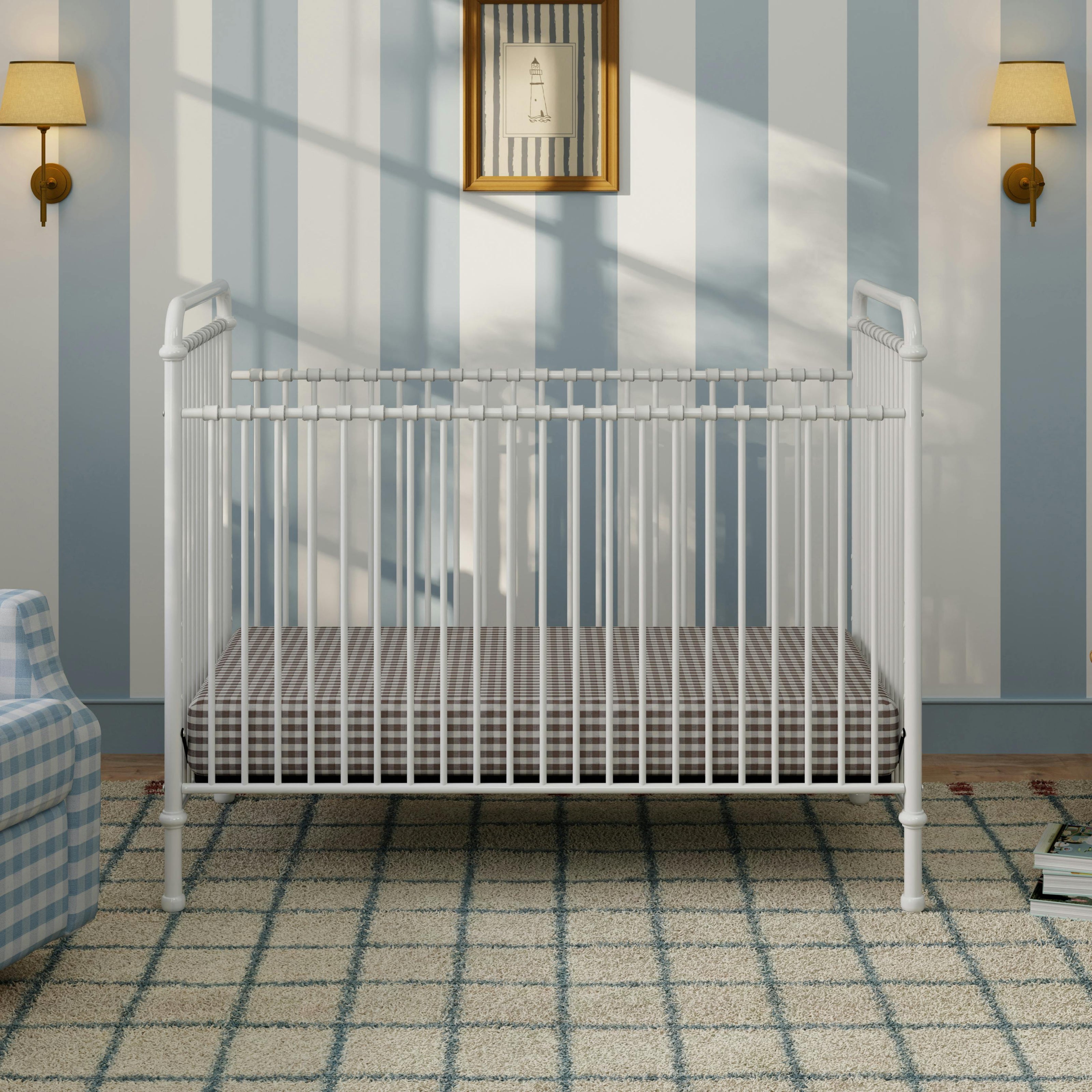 Abigail 3-in-1 Convertible Crib in Washed White
